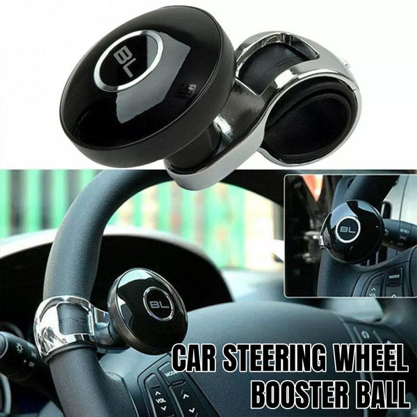 Universal Black Metal Steering Wheel Car Accessories Helper Grip Spinner Knob Steering Wheels & Horns