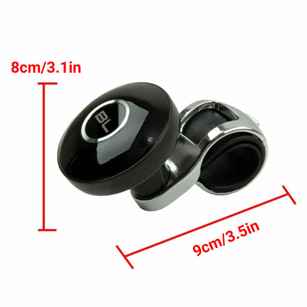Universal Black Metal Steering Wheel Car Accessories Helper Grip Spinner Knob Steering Wheels & Horns