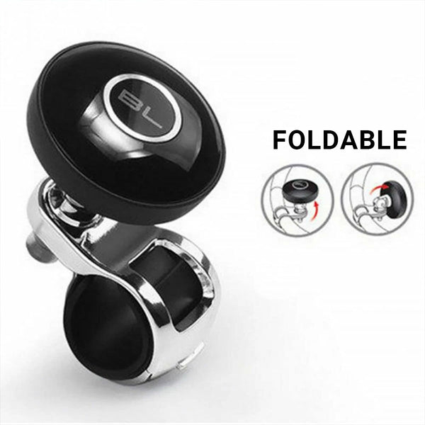 Universal Black Metal Steering Wheel Car Accessories Helper Grip Spinner Knob Steering Wheels & Horns