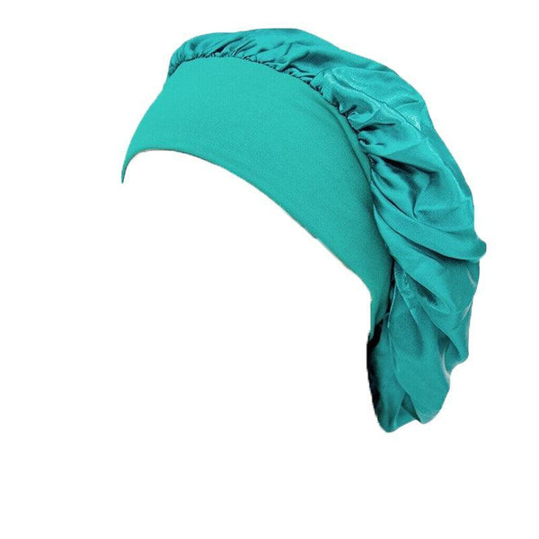 Sleeping Bonnet Hair Wrap Silk Satin Cap Women Elastic Night Soft Hat Headwear Hair Accessories