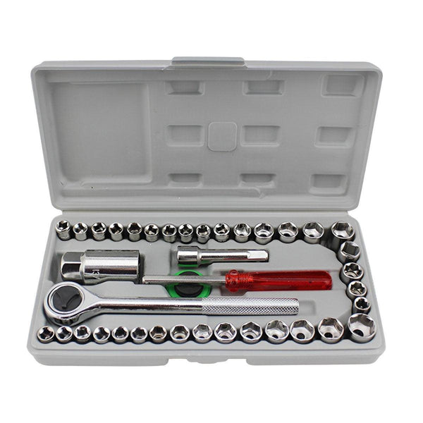 40Pcs Auto Repair Tool Kit Set Car Maintenance Mechanics Garage Hand Tools Other Shop Equipment