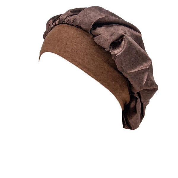 Sleeping Bonnet Hair Wrap Silk Satin Cap Women Elastic Night Soft Hat Headwear Hair Accessories
