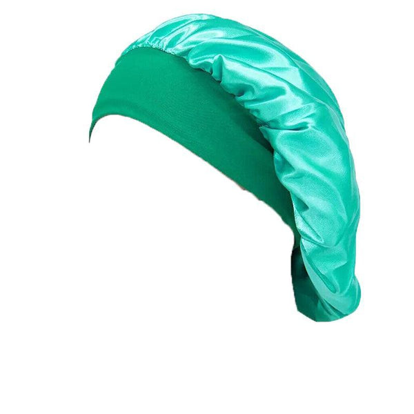 Sleeping Bonnet Hair Wrap Silk Satin Cap Women Elastic Night Soft Hat Headwear Hair Accessories