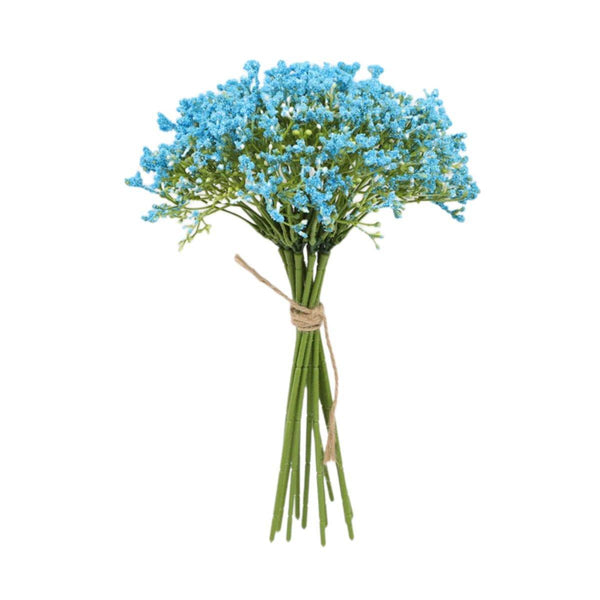 16Pcs Artificial Foam Full Star Flowers Wedding Bouquet Home Decor Simulation Blue Artificial Plants