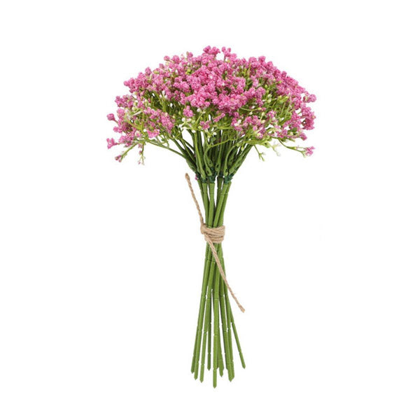 16Pcs Artificial Foam Full Star Flowers Wedding Bouquet Home Decor Simulation Pink Artificial Plants