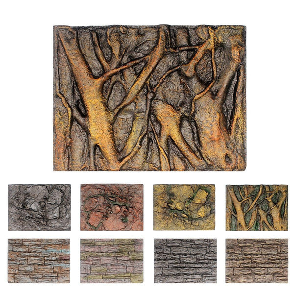 Pet Reptile Tank Board 3D Foam Backgrounds And Habitat Decoration Style Reptiles