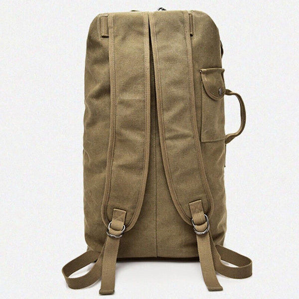 Large Capacity Travel Backpack For Men Outdoor Sports Bag Canvas Rucksack Black Big Bags