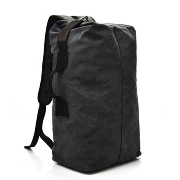 Large Capacity Travel Backpack For Men Outdoor Sports Bag Canvas Rucksack Black Big Bags