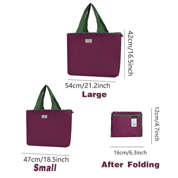 Ultra Light Foldable Large Capacity Portable Shopping Bag With Drawstring Mouth Fluorescent Green S Reusable Shopping Bags