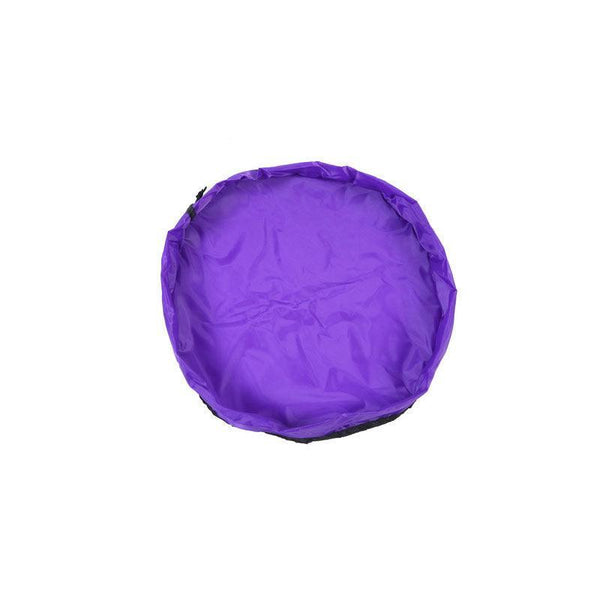 150Cm Play Mat Bag Portable Toy Storage Organizer With Drawstring Closure Purple Toy Boxes