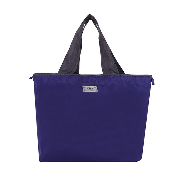 Ultra Light Foldable Large Capacity Portable Shopping Bag With Drawstring Mouth Royal Blue Reusable Shopping Bags