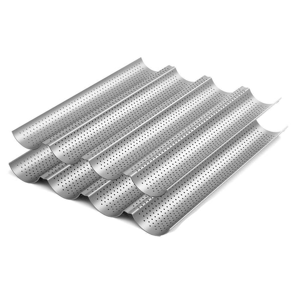Non Stick French Baguette Pan Bread Baking Mould Loaves Mold Cooking Steel Tray Baking Trays