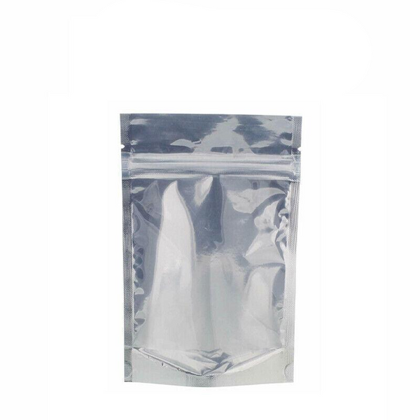 Clear Aluminum Foil Mylar Stand Up Retail Bags Zip Lock Pouches Packaging 9*14+3Cm 50Pcs Other Envelopes & Mailers