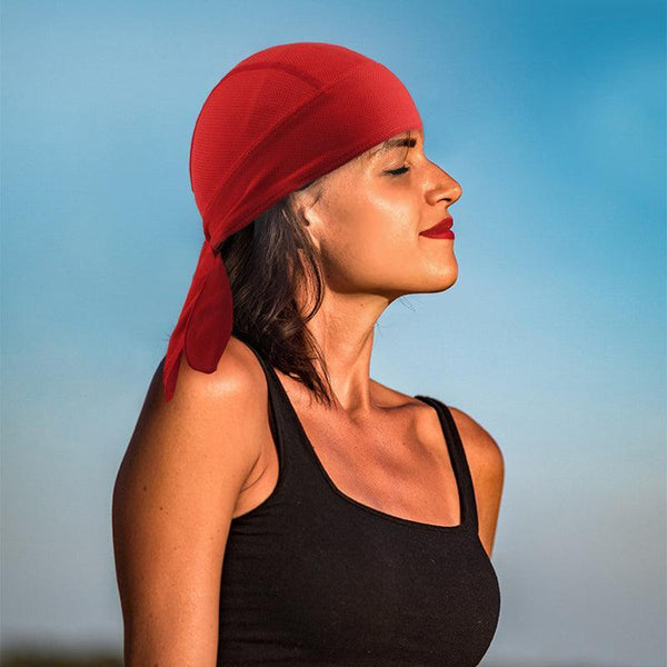 Durag Bandanna Cap Cycling Head Wraps Skull Scarves Caps Motorcycle Sports Black Other Cycling Clothing