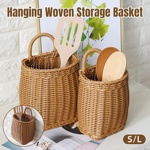 Wall Hanging Basket Kitchen Storage Small Flower Organizer 12Cm Storage Bins & Baskets