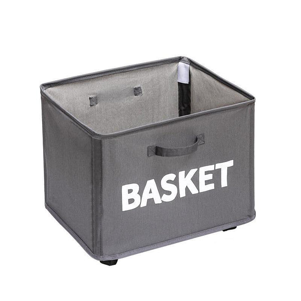 Rolling Storage Basket With Wheels For Under Desk Or Shelf Organisation Grey Storage Bins & Baskets