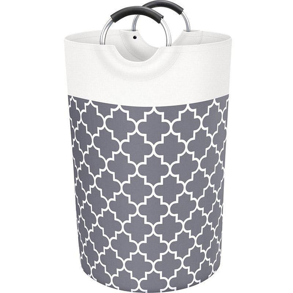 82L Large Capacity Laundry Basket For Dirty Clothes Toy Storage And Organizing Grey Laundry Baskets & Hampers