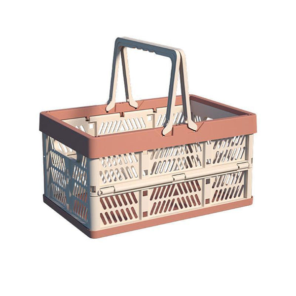 Foldable Picnic Basket Lightweight Storage For Outdoor Use Grey Picnic Baskets & Backpacks