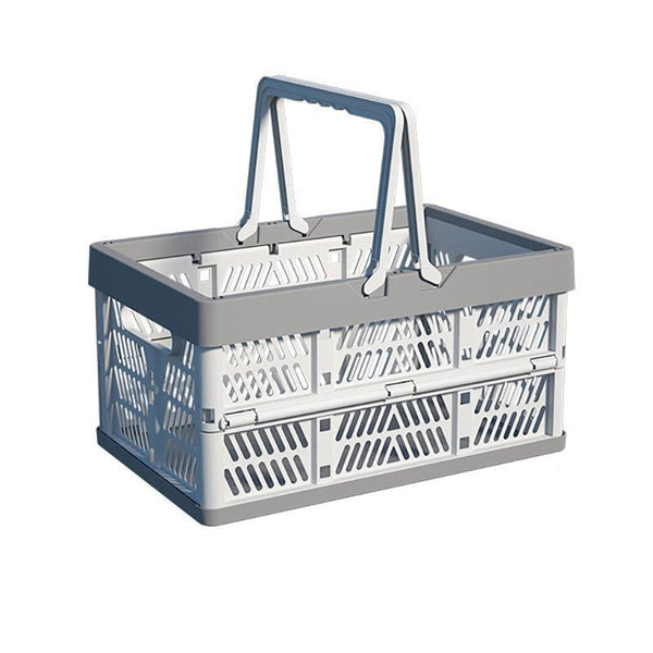 Foldable Picnic Basket Lightweight Storage For Outdoor Use Grey Picnic Baskets & Backpacks