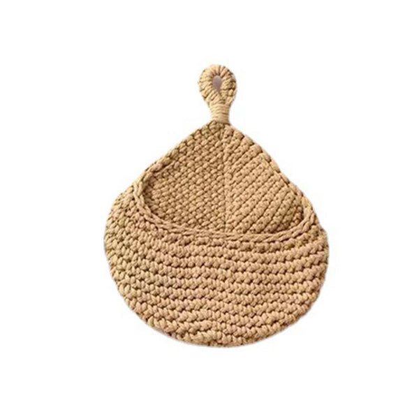 Hanging Wall Organizer Vegetable Fruit Basket Kitchen Storage Pouch Bag Diy 6Size M Storage Bins & Baskets