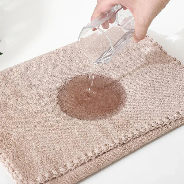 Coral Velvet Towel Set Bath Towels Soft Absorbent Quick Dry Face Hand Cloth Home Brown Towels & Washcloths