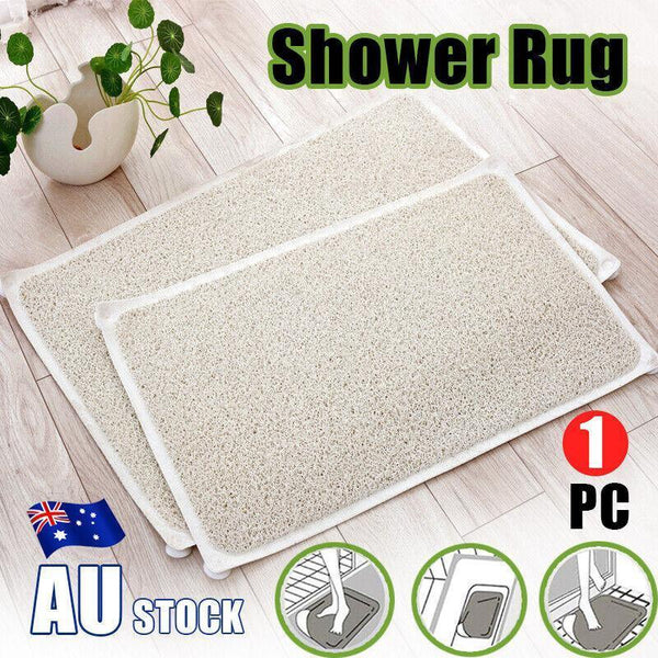 Anti Slip Shower Mat Loofah Surface Bath Rug 70X40cm White Pvc Bathroom Carpet Bath Mats Rugs & Toilet Covers