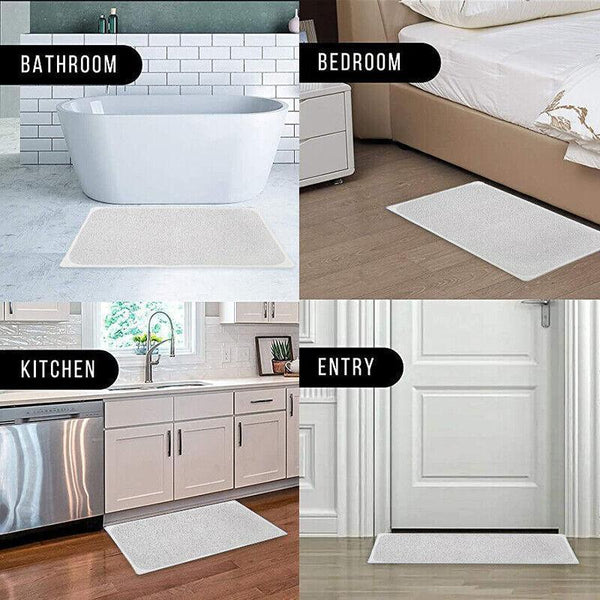 Anti Slip Shower Mat Loofah Surface Bath Rug 70X40cm White Pvc Bathroom Carpet Bath Mats Rugs & Toilet Covers