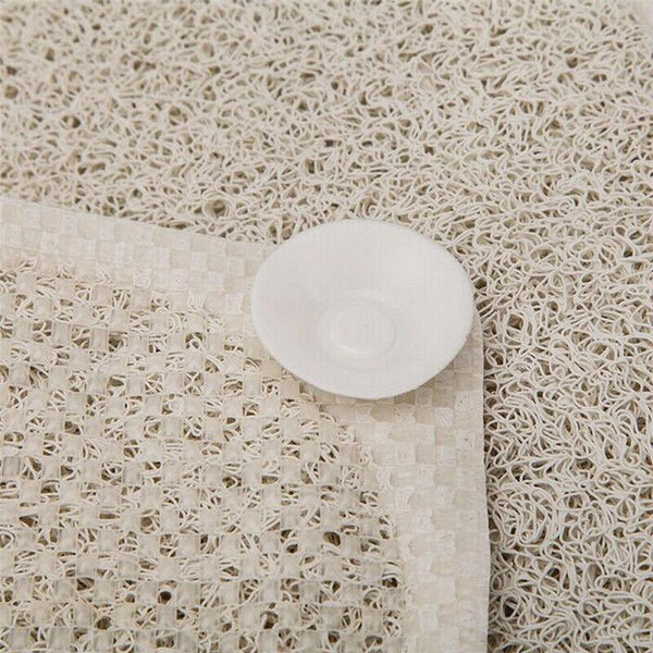 Anti Slip Shower Mat Loofah Surface Bath Rug 70X40cm White Pvc Bathroom Carpet Bath Mats Rugs & Toilet Covers