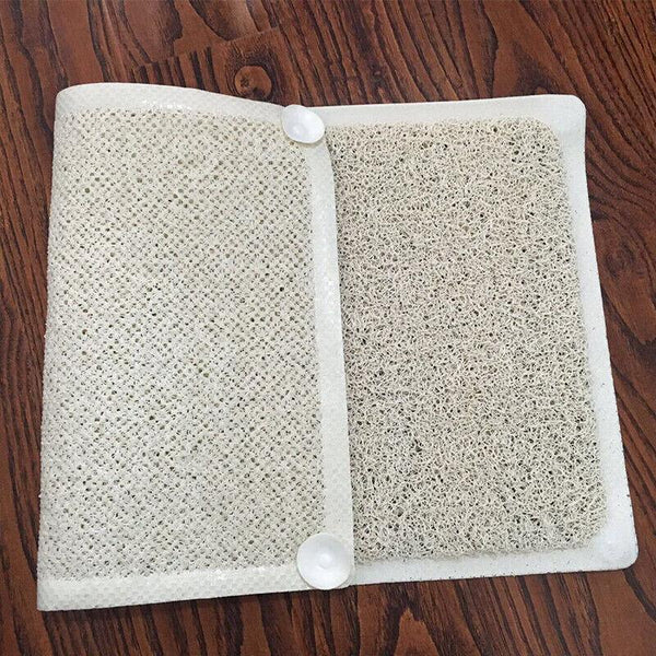 Anti Slip Shower Mat Loofah Surface Bath Rug 70X40cm White Pvc Bathroom Carpet Bath Mats Rugs & Toilet Covers