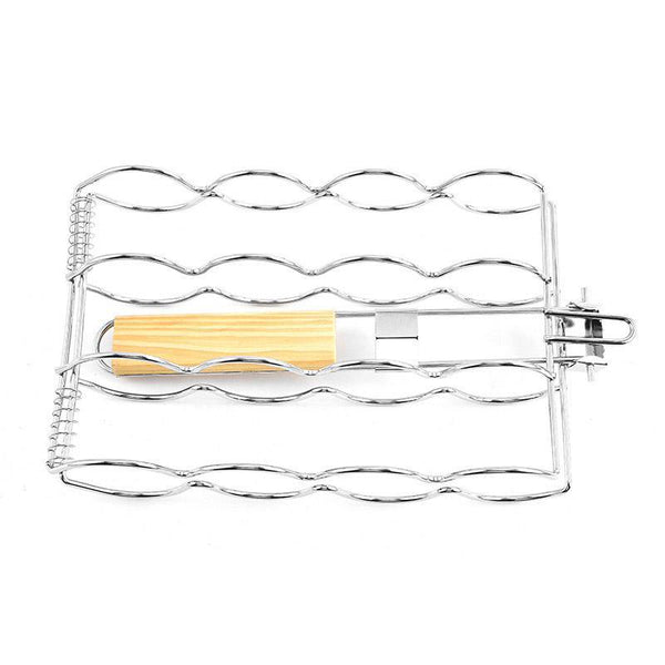 Folding Handle Corn Grill Clip Anti Scald Barbecue Tool For Home Outdoor Cooking Barbecue Accessories