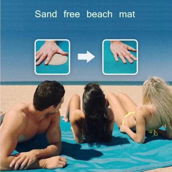 Sand Free Beach Mat Blanket Proof Magic Sandless Dirt & Dust Disappear Pink Picnic Rugs