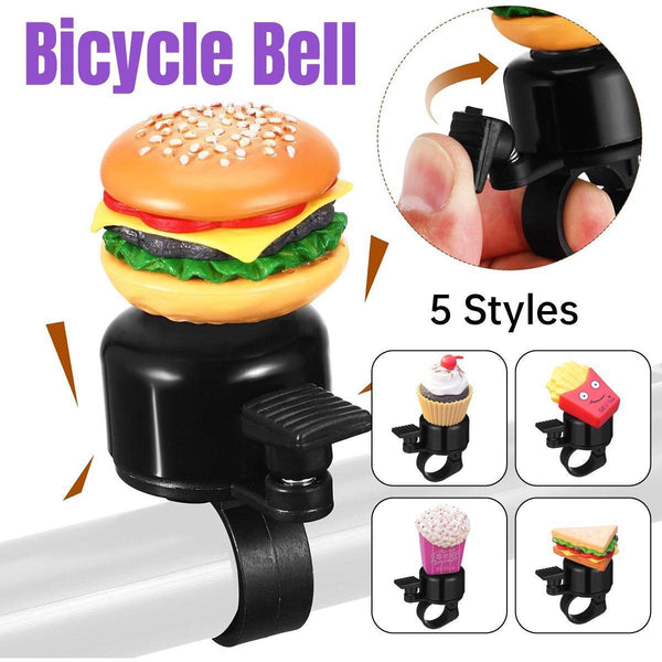 Cute Food Style Bicycle Bell Loud And Fun Handlebar Accessory Bells & Horns