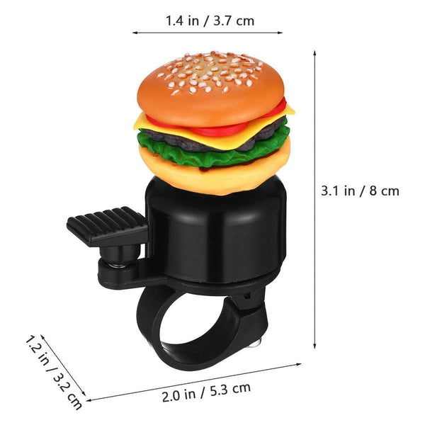 Cute Food Style Bicycle Bell Loud And Fun Handlebar Accessory French Fries Bells & Horns