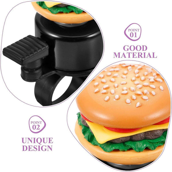 Cute Food Style Bicycle Bell Loud And Fun Handlebar Accessory French Fries Bells & Horns