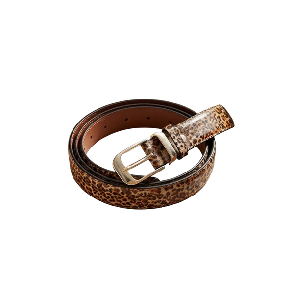 Ladies Leather Belt Classic Buckle Fashion Waist Strap For Jeans Dresses Casual Leopard Belts