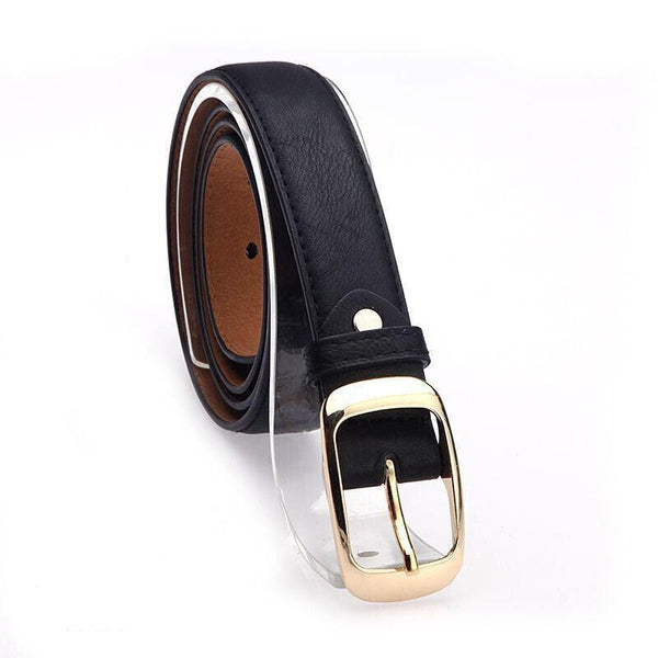 Ladies Leather Belt Classic Buckle Fashion Waist Strap For Jeans Dresses Casual Leopard Belts