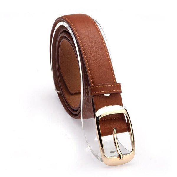 Ladies Leather Belt Classic Buckle Fashion Waist Strap For Jeans Dresses Casual Leopard Belts