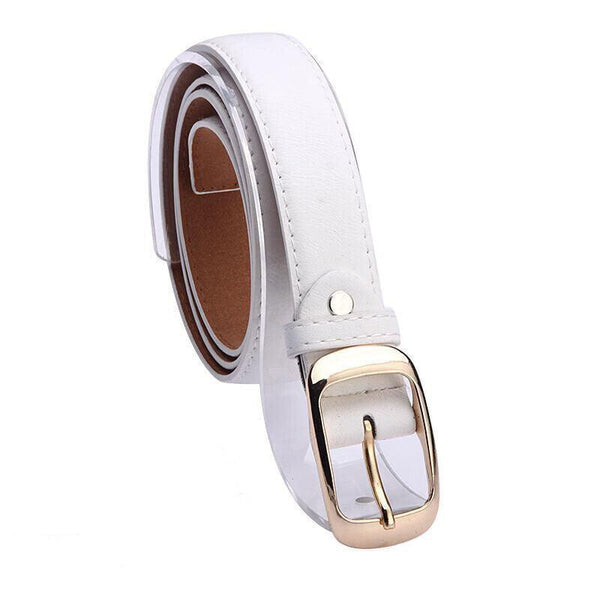 Ladies Leather Belt Classic Buckle Fashion Waist Strap For Jeans Dresses Casual Leopard Belts