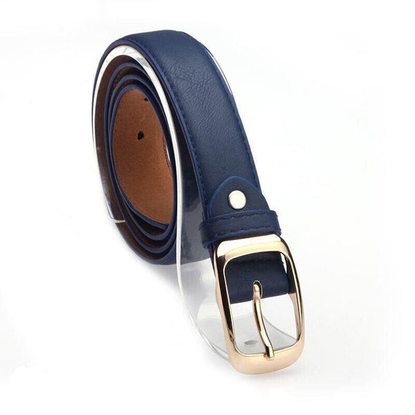 Ladies Leather Belt Classic Buckle Fashion Waist Strap For Jeans Dresses Casual Leopard Belts