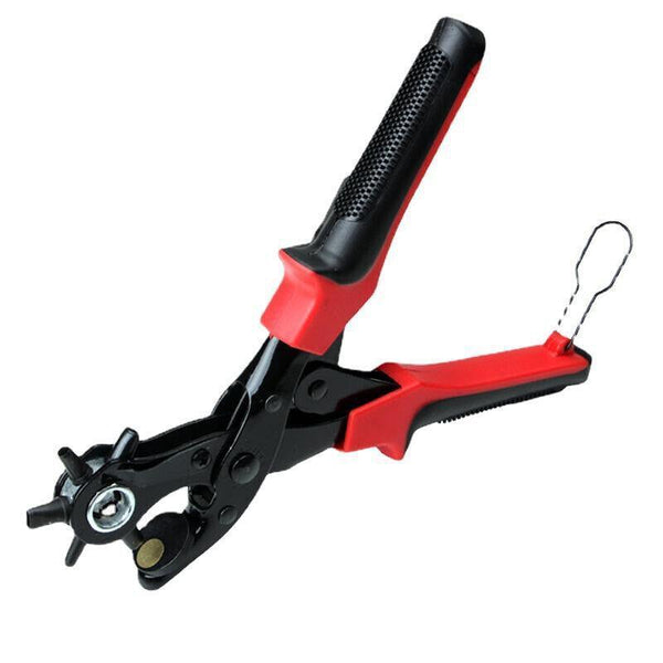 Heavy Duty Leather Hole Punch Tool With 6 Size Revolving Head For Belt And Fabric Leather Punching Tools