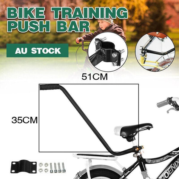Bike Training Push Handle Bar For Balance With Seat Post Mount Handlebars