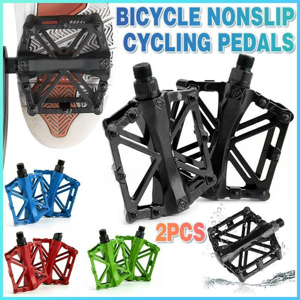 Bike Alloy Mountain Road Mtb Colored Bicycle Nonslip Cycling 9/16" Blue Pedals