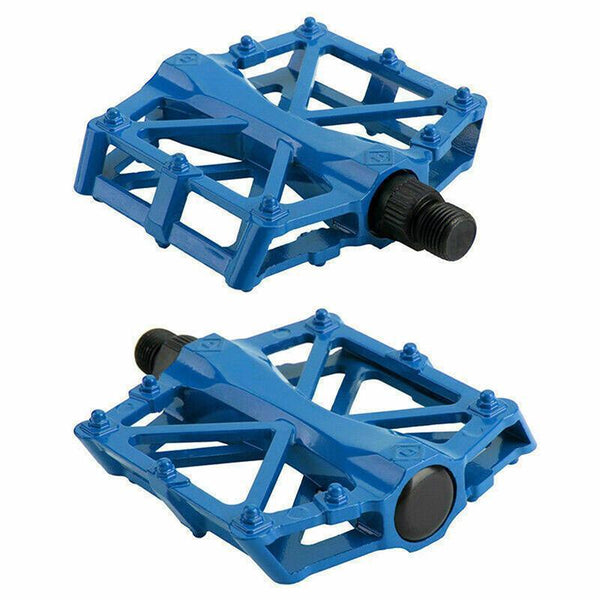 Bike Alloy Mountain Road Mtb Colored Bicycle Nonslip Cycling 9/16" Blue Pedals