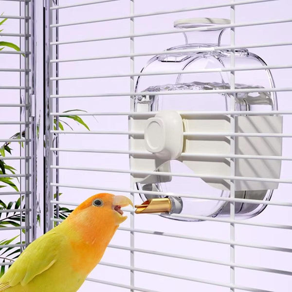 450Ml Parrot Water Bottle Bird Drinker Feeder Large Capacity For Birds And Pet Bird Feeders