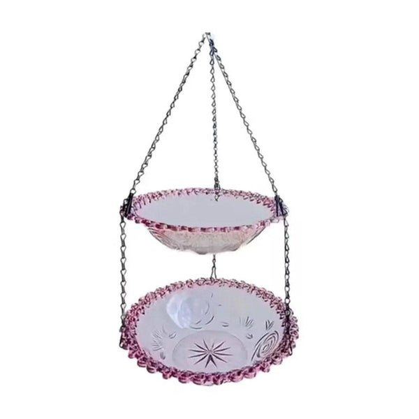 Outdoor Hanging Bird Feeder Bath Garden Patio Decoration For Attracting Birds Purple Feeders