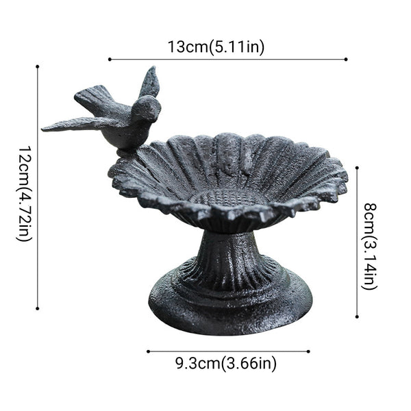 Retro Petal Shaped Bird Feeder Hanging Decorative Outdoor Garden Feeding Feeders