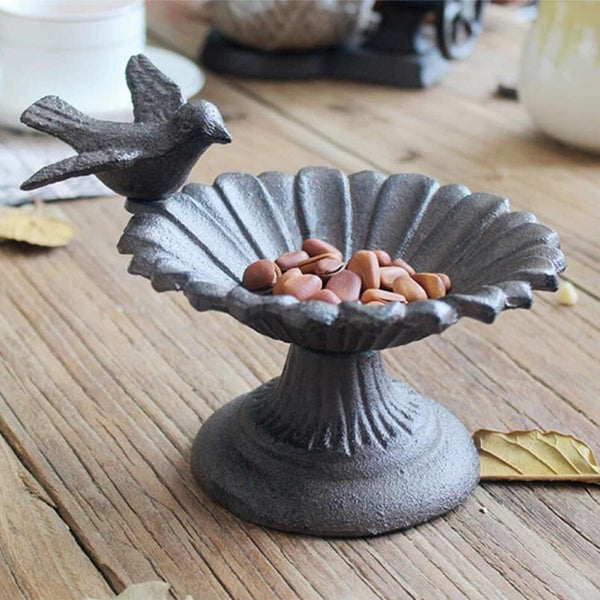 Retro Petal Shaped Bird Feeder Hanging Decorative Outdoor Garden Feeding Feeders