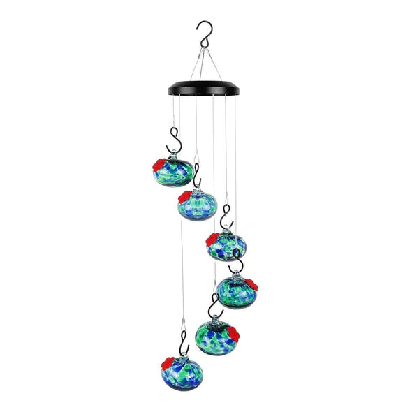 Hanging Hummingbird Feeder Outdoor Garden Nectar Dispenser Attracting Birds Red Green Feeders