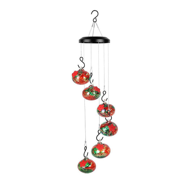 Hanging Hummingbird Feeder Outdoor Garden Nectar Dispenser Attracting Birds Red Blue Feeders