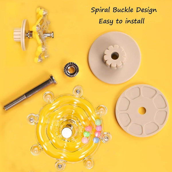 Interactive Parrot Spinning Wheel Stress Relief Toy For Small Birds Durable Blue Birds Toys